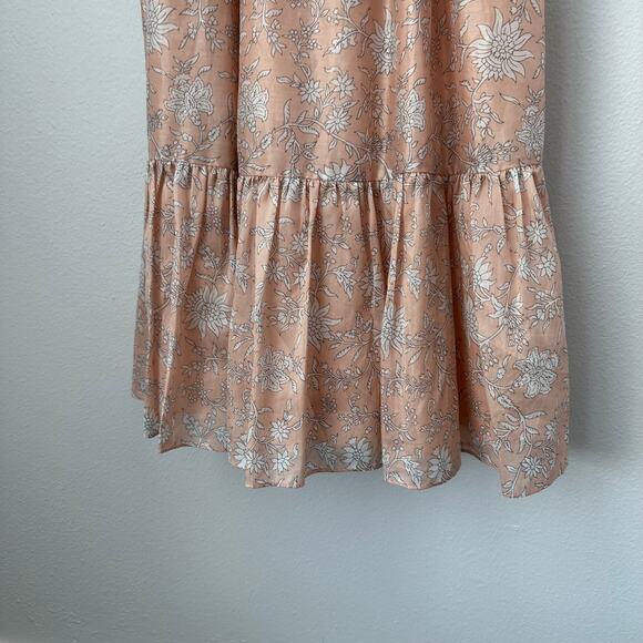 Ulla Johnson Open Back Floral Midi Dress Wilda Pink - Picture 2 of 11